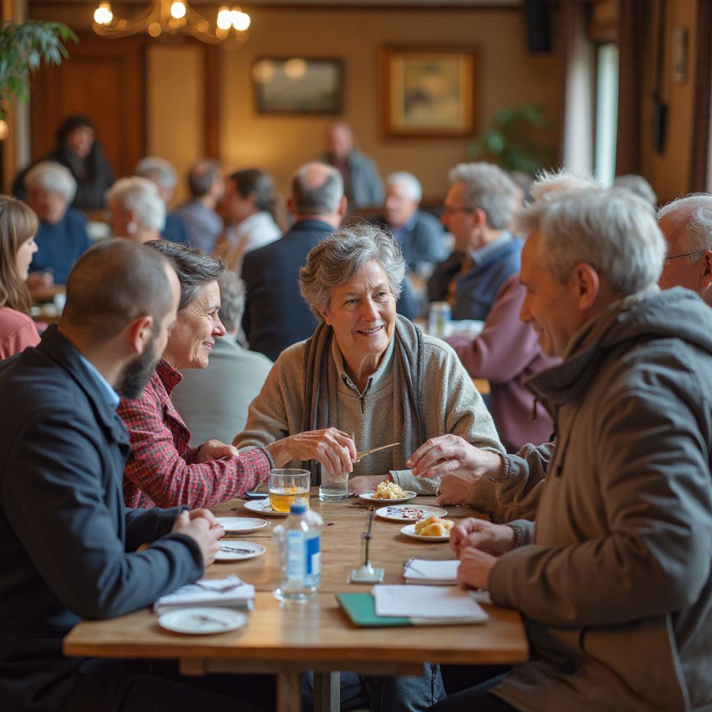 Community center gathering